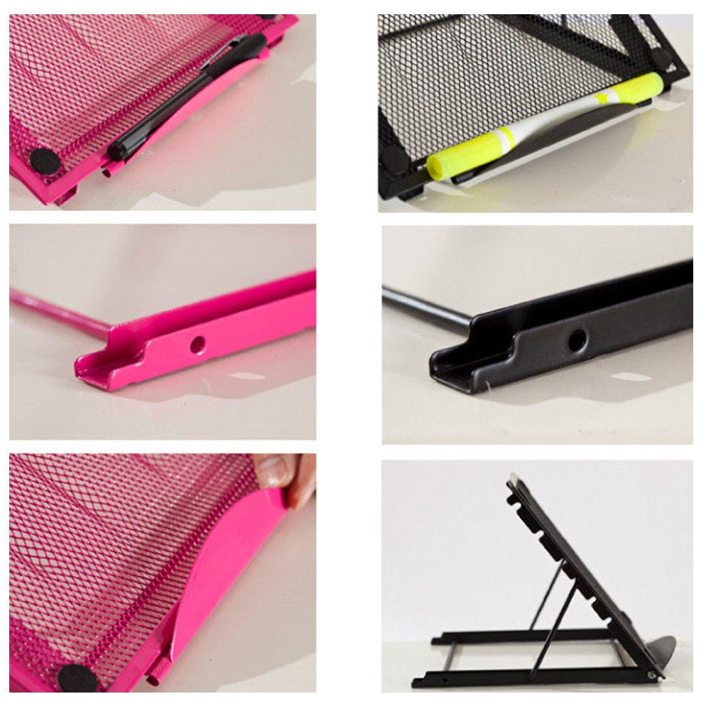 Draagbare Vouwen Cooling Mesh Beugel Desktop Kantoor Tablet Pad Lezen Stand Laptop Stand Non Slip Houder Mount Ondersteuning