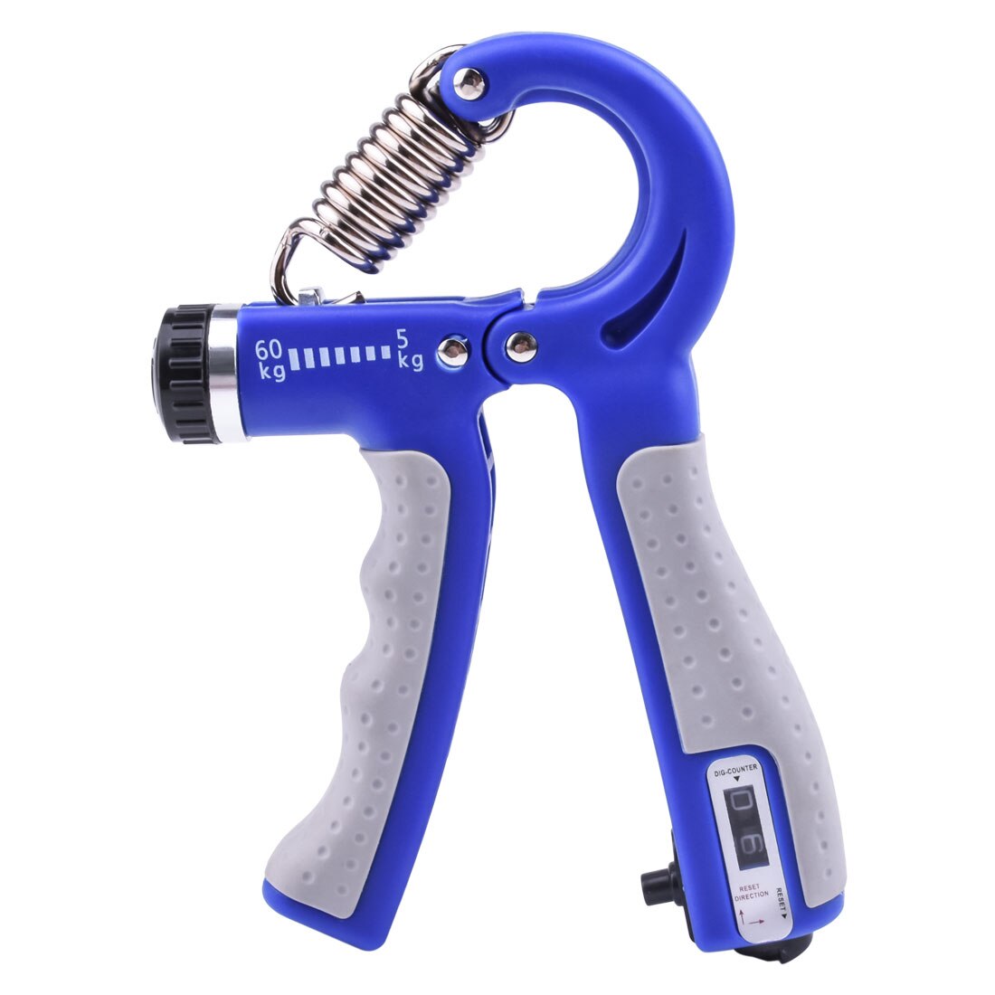 Adjustable Hand Grip Strengthener Count Hand Exerciser Grip Workout Finger Strength Muscle Trainer Non-Slip Handles Wrist Gym