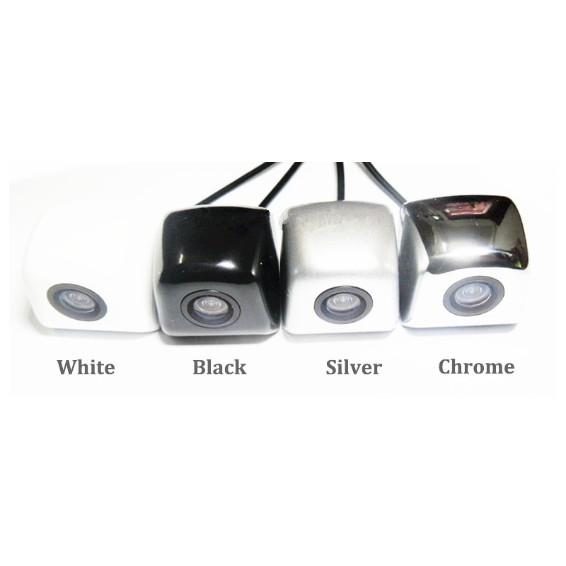 Wired Universal HD CCD Car Rear view Backup Reverse Parking Camera Black Chromed White Silver Camera 170 degrees