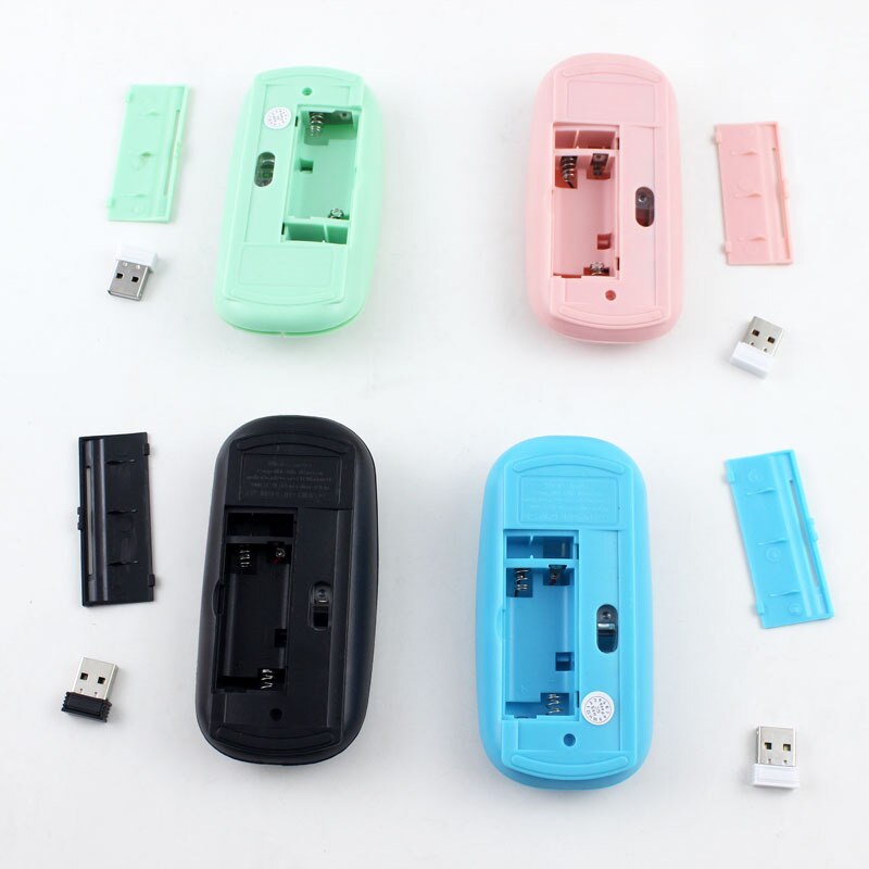 2.4g trådløs mus usb bluetooth mus til bærbare pc computer 3 niveauer dpi farverig universal trådløs usb mus