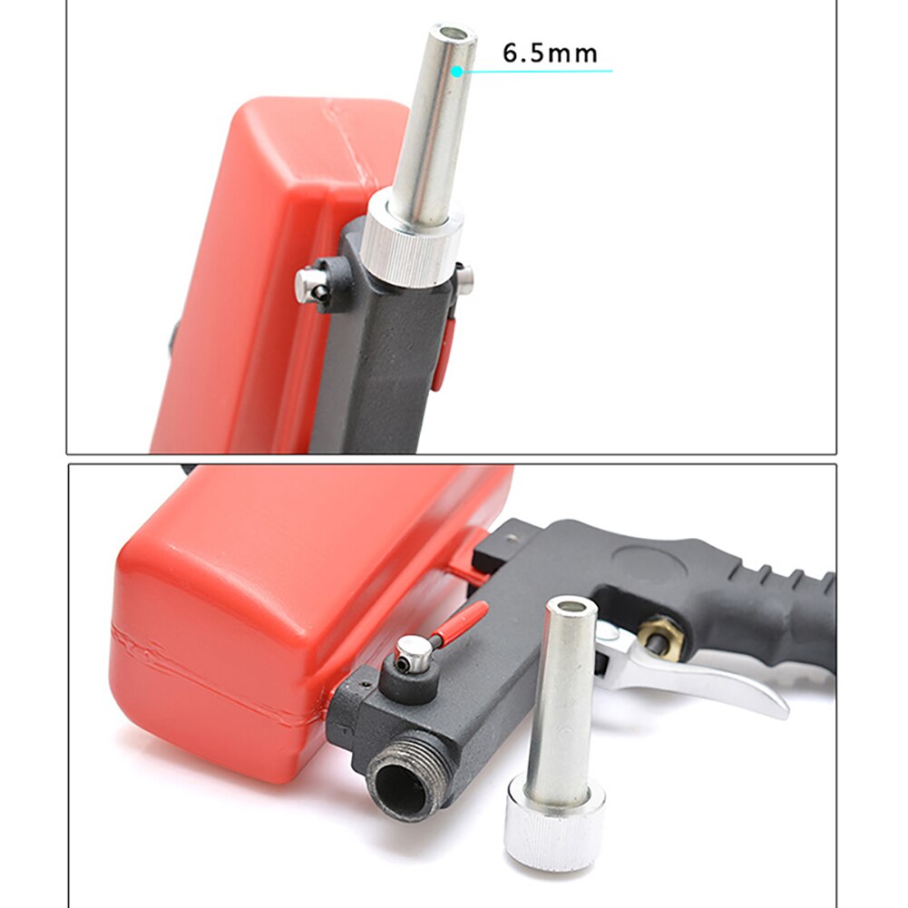 Sand Blasting Machine Sandblasting Sprayer Gravity Feed Portable Pneumatic Abrasive Sand Blaster with Spare Blaster Tip