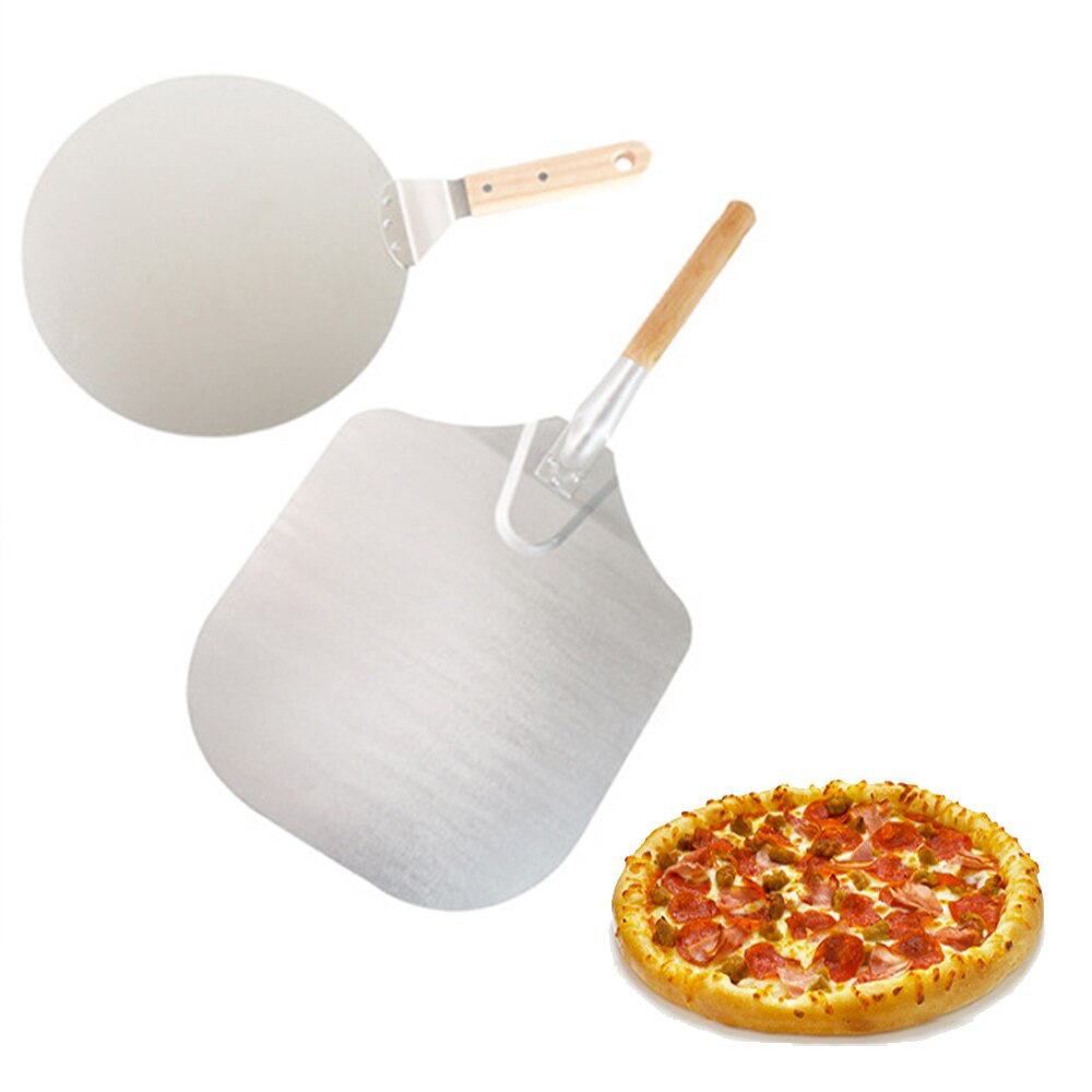 56Cm Aluminium Pizza Schil Schop Met Houten Handvat Taart Schop Bakken Tools Kaas Cutter Pizza Tool