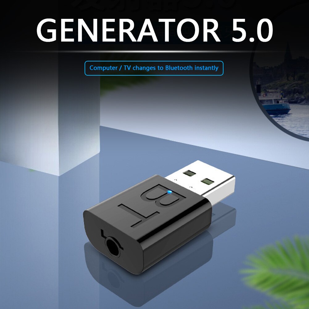 Usb Stereo Music Draadloze Adapter Usb Bluetooth 5.0 Zender Ontvanger 2 In 1 Wireless Aux Audio Adapter Dongle