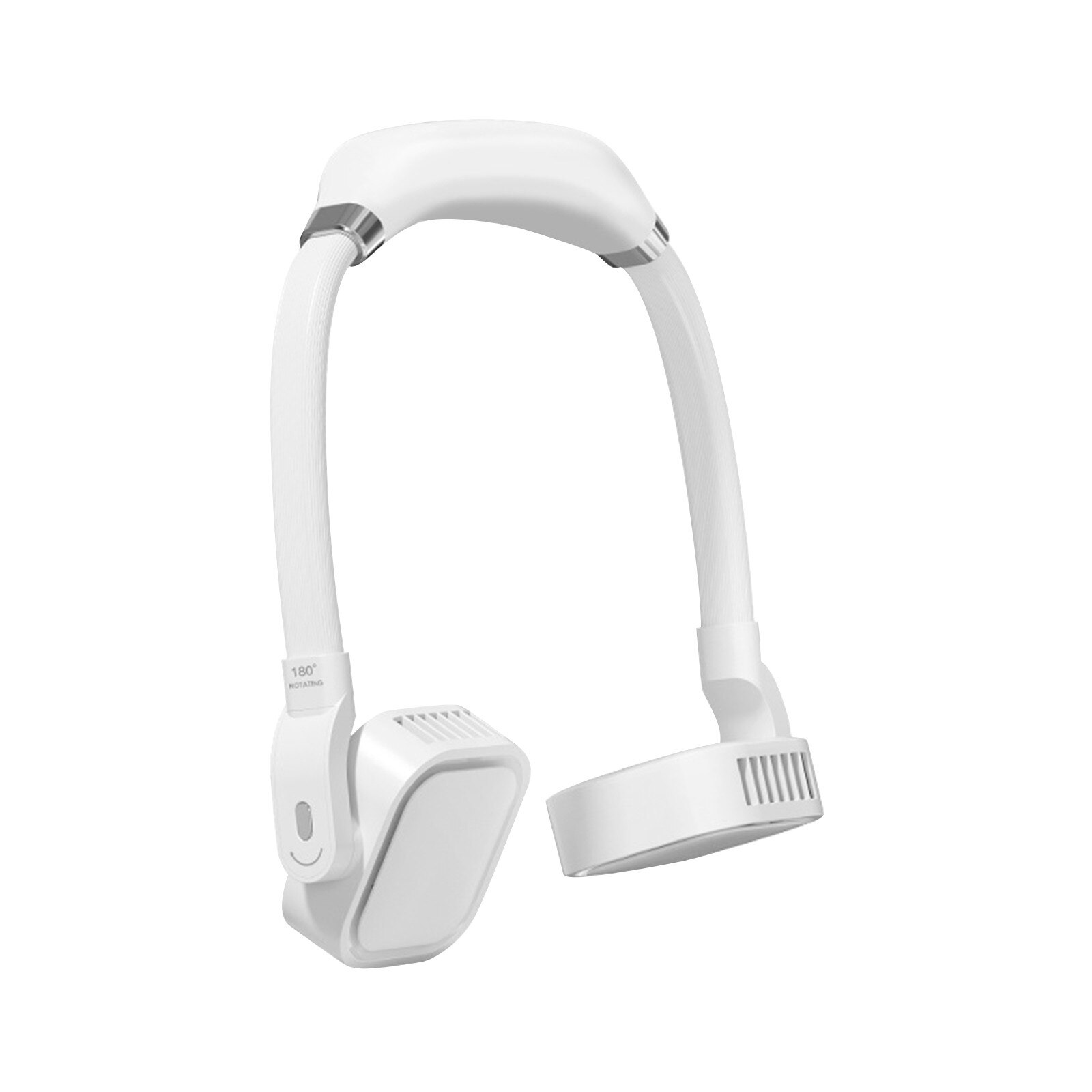 Style Hanging Mute Fans With Power Long Battery Life Neck Mini Fan Cross-border Foldable Usb Rechargeable Electric