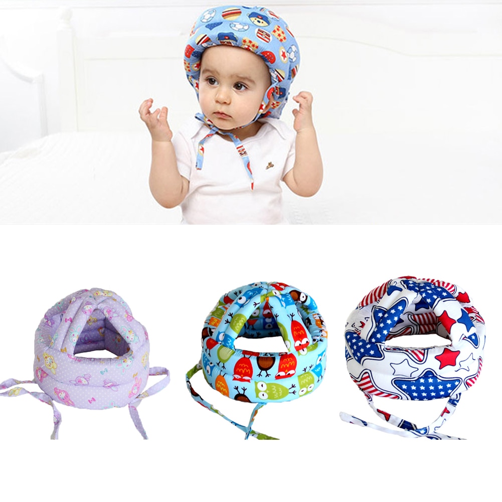 Baby Hoed Veiligheid Katoen Verstelbare Baby Beschermende Helm Voor Leren Lopen Kids Kinderen Beschermende Cap Voor Jongens meisjes