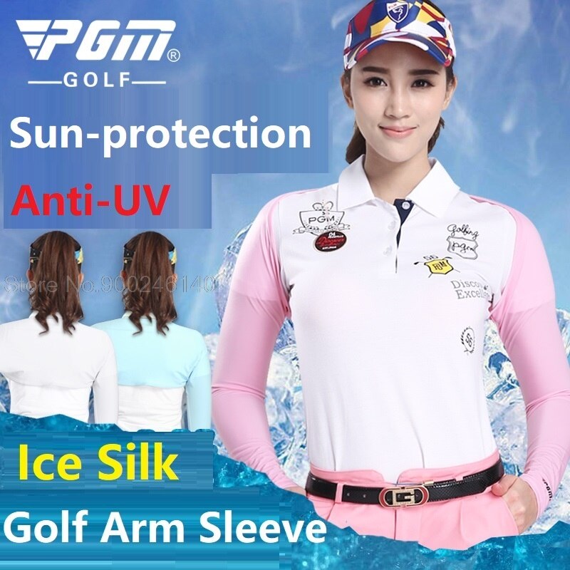 Vrouwen Golf Ijs Zijde Manchet Lady Arm Zonnebrandcrème Uv-bescherming Sjaal Multifunctionele Cape Mouw Zomer Cooling Fiets Manchet Fietsen