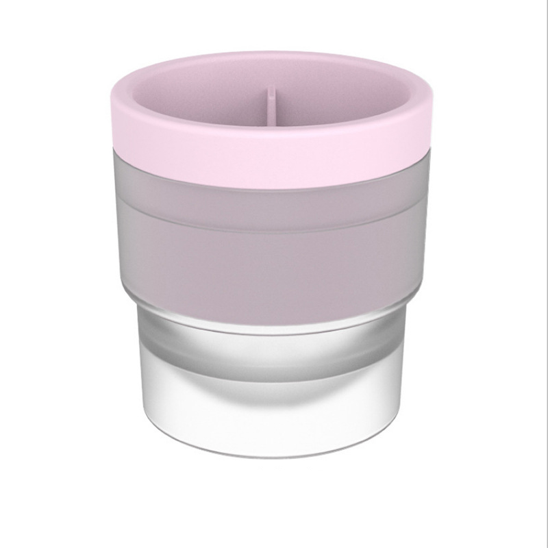 Large Ice Sphere Mold, Whiskey Ice Sphere Maker, Makes 2.5 Inch Ice Balls (7.7x7.2x7.2cm): Pink