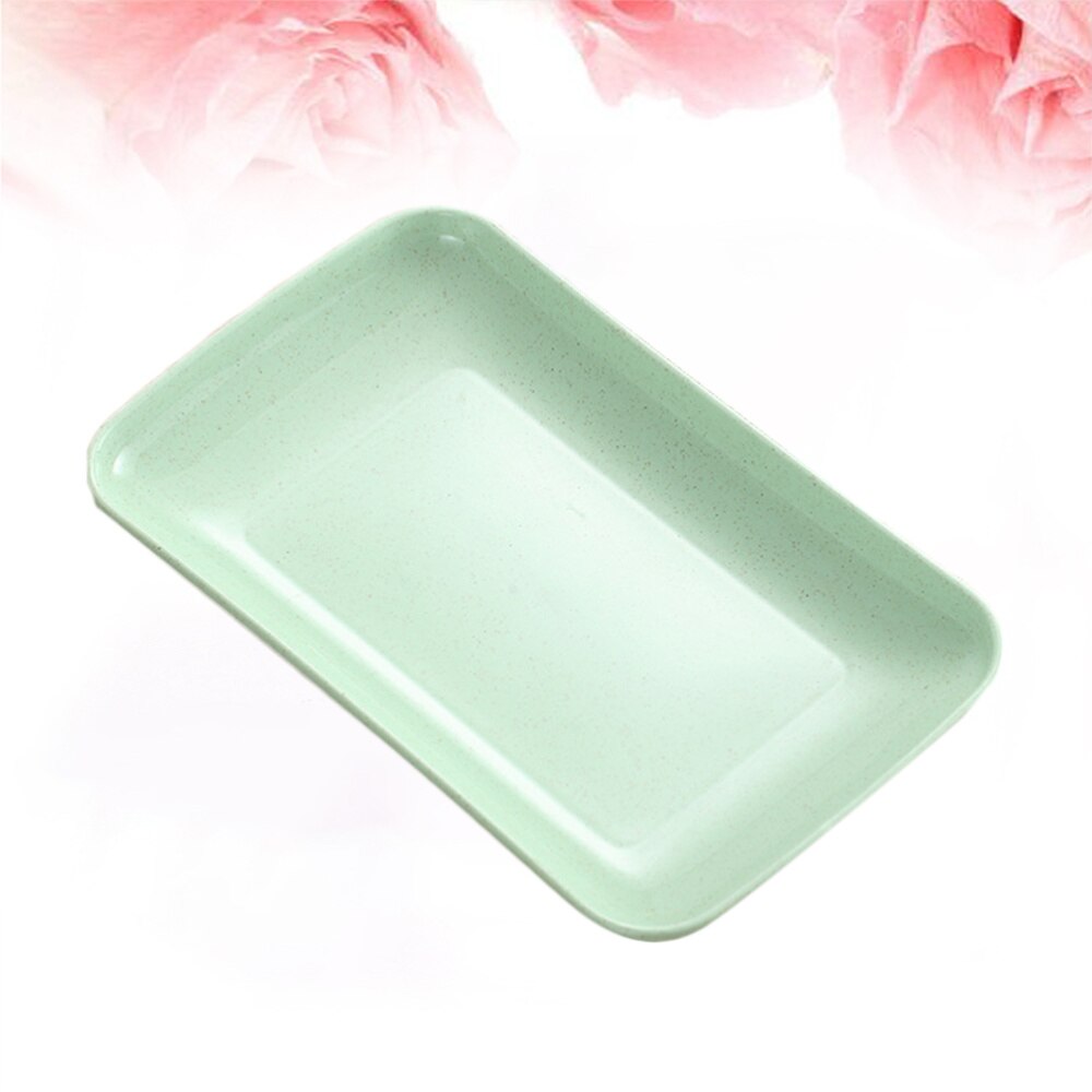 4 Stuks Gerechten Huishoudelijke Diner Plaat Voedsel Plaat Magnetron Beschikbaar Milieuvriendelijke Thuis Keukengerei (Roze, Groen, blauw, Worden: Green