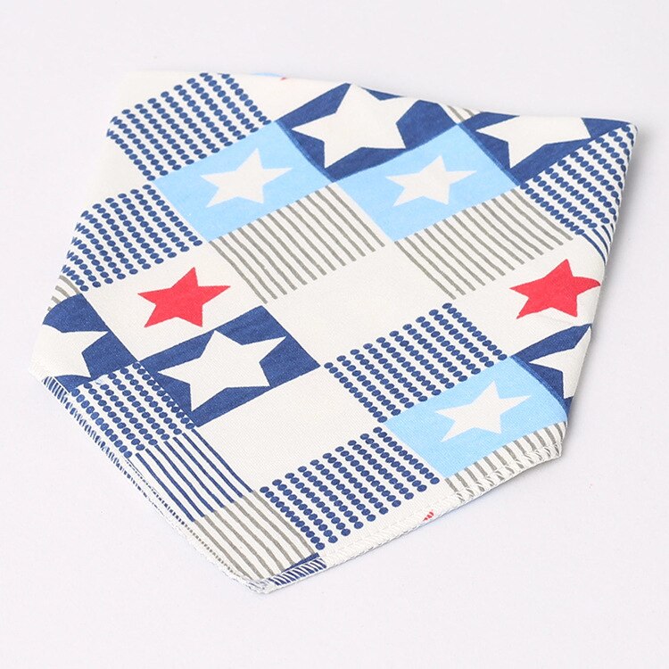 Dubbele Lagen Katoenen Baby Bandana Slabbetjes Burp Doeken Mooie Cartoon Dier Ster Beby Kids Dribble