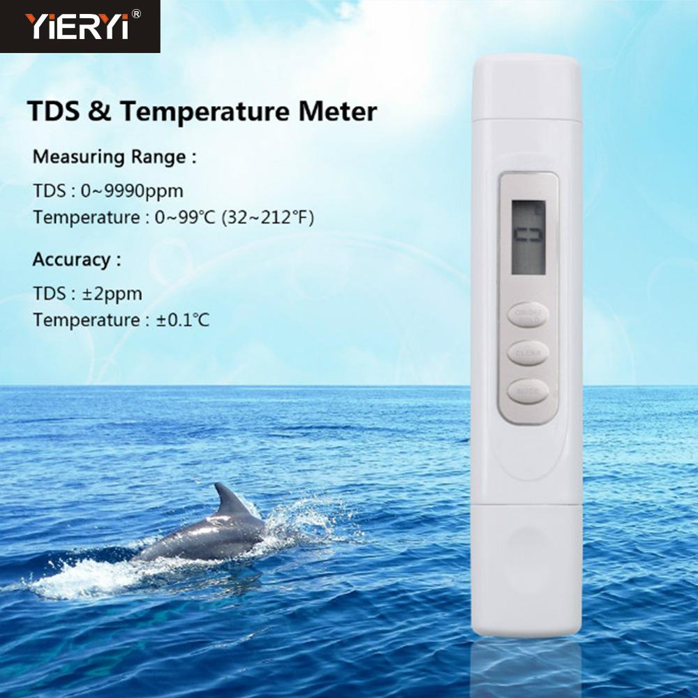 Yieryi TDS PH Meter PH/TDS/EC/TEMP Meter Digital Water Monitor Tester Series for Pools, Drinking Water, Aquariums: Equation TDS