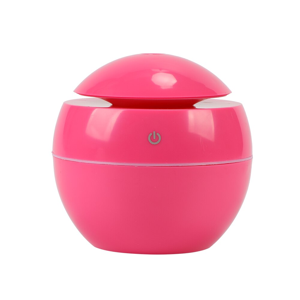 130ML Min Aromatherapy diffuser Humidifier USB Aroma Essential Oil Diffuser Ultrasonic Air Home Humidifier Mini Mist Maker Quiet: pink