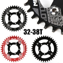 Plato de bicicleta eléctrica 104BCD + adaptador para Motor de accionamiento medio Bafang BBS01/BBS02, de acero inoxidable 32T 34T 36T 38T