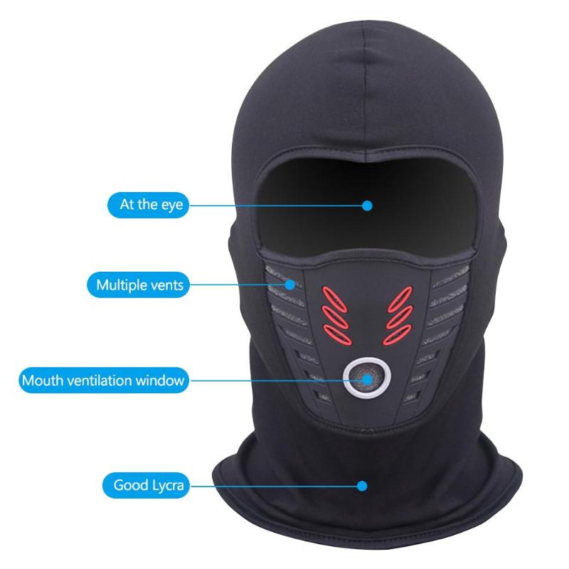 Winter Windproof Motorcycle Mask Polar Fleece Neck Warmer Thermal Balaclava Full Face Shield