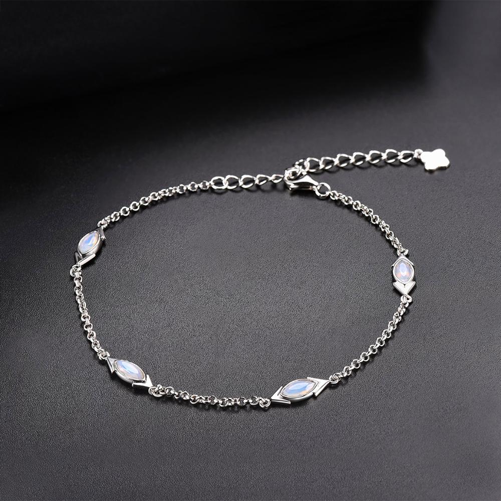Hutang Nano Opal Armband 925 Sterling Silber Edelstein Feine Elegante Klassische Schmuck für Neue 7,25 zoll + 1,5
