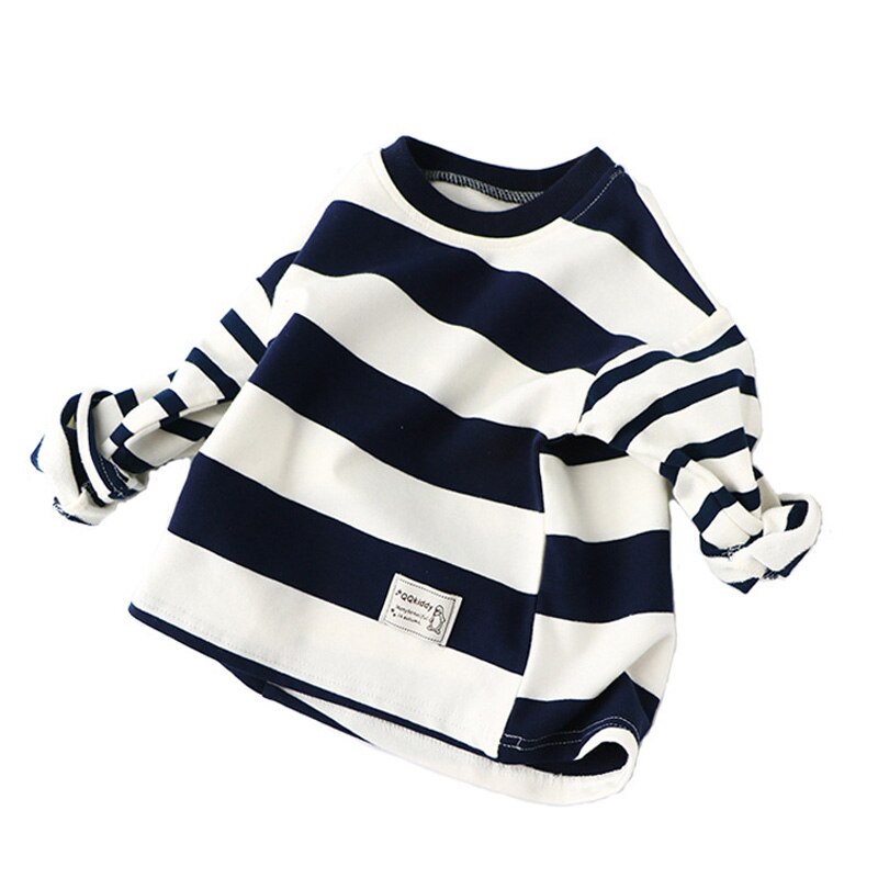 Lente Herfst Kinderen T-shirts voor Jongens Meisjes Lange Mouw Gestreept T shirts Casual Jongens Kleding voor 2-7Y BC102: big stripe / 2T