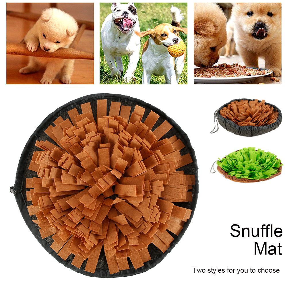 Jouets Puzzle pour chiens, tapis d'entraînement à renifler, bol d'alimentation en voyage, distributeur de friandises pour chiens, anti-Stress d'intérieur et d'extérieur