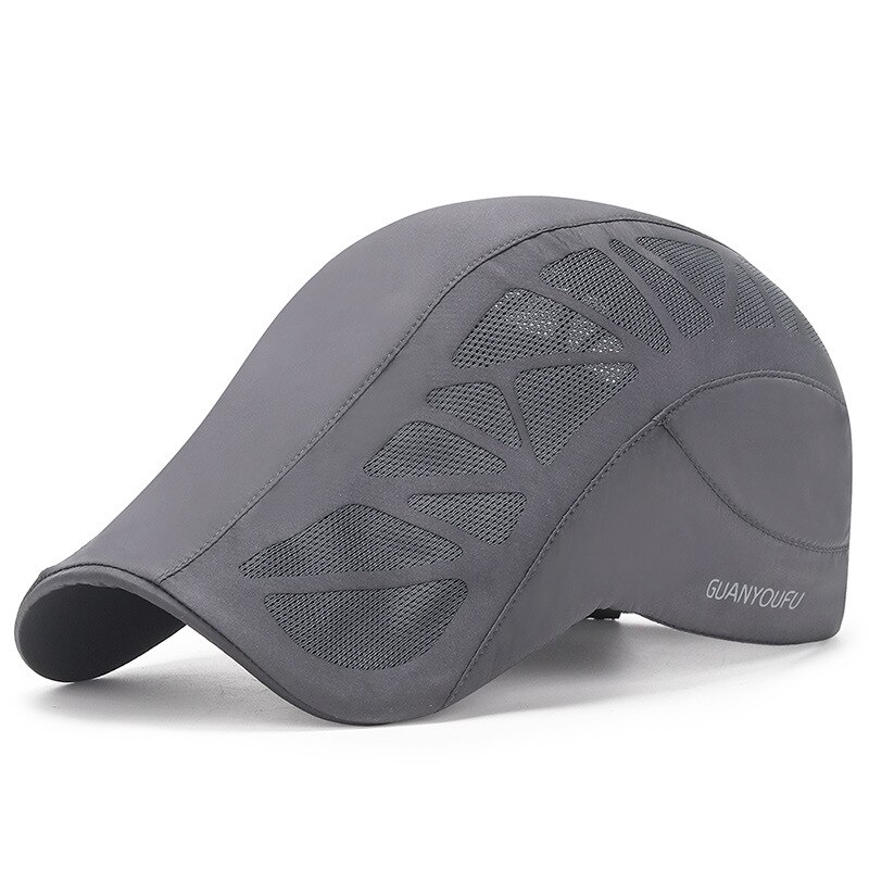 Northwood Solid Heren Zomer Cap Met Mesh Baretten Ademend Outdoor Vrouwen Hoed Snel Droog Maat Verstelbaar Gorras Planas: Donkergrijs
