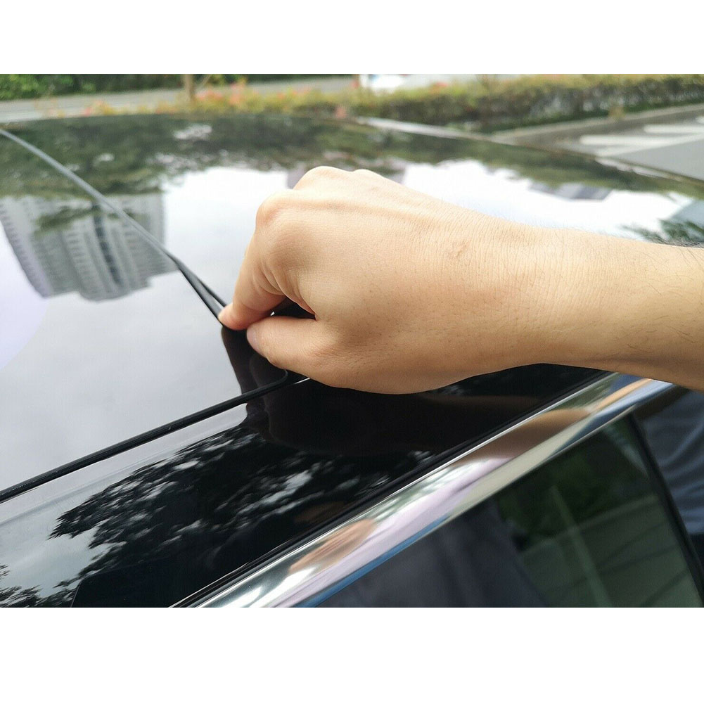 Ventana de silicona para el techo solar del coche estilo Exterior banda de sellado de eliminación de sonido reducción de ruido fácil de aplicar para el modelo 3 de Tesla