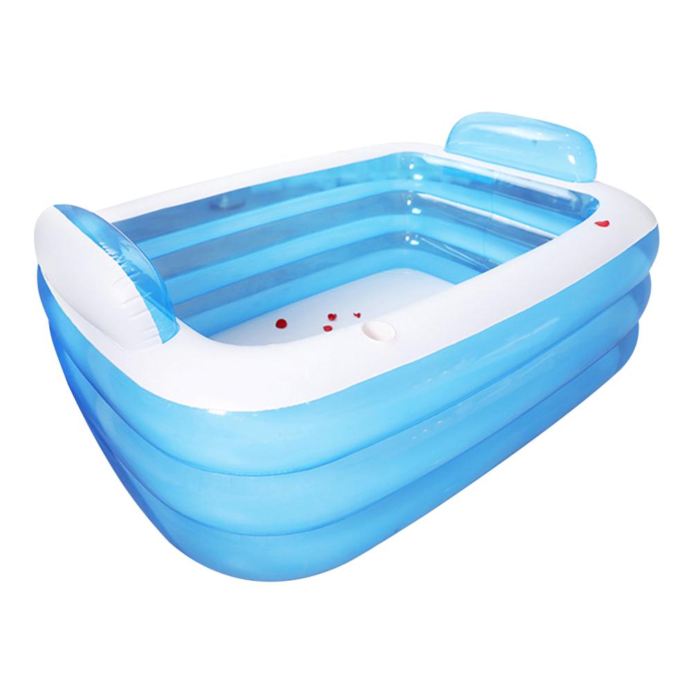 Kids Inflatable Pool Children's Home Use Paddling Pool Large Size Inflatable Square Swimming Pool For Baby