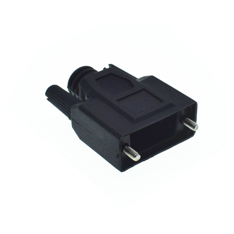 Connecteur sans soudure 9 broches DB9 pour femmes et hommes RS232, connecteur sans soudure: Black Case