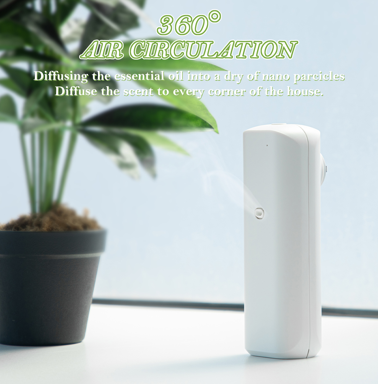 Nome STE-Difusor pequeno do óleo aromático com controle de Bluetooth, estilo do soquete, dispositivo do ambientador para a casa e o toalete