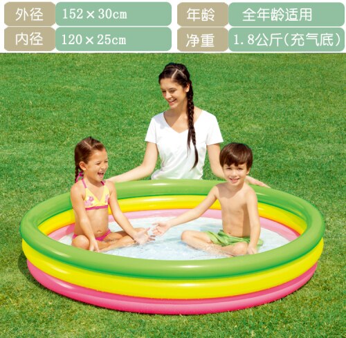 sunbath for newborn pet bath swimming poor Inflatable Ocean Ball Pool Baby Play Pool Children's Thickened Fishing in door toy: Black