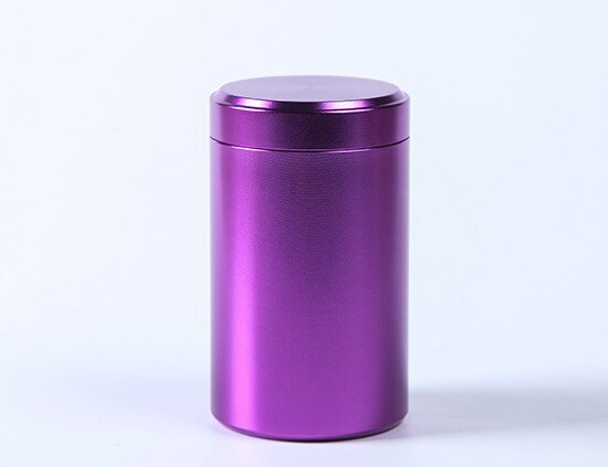 O metal de alumínio anodizado multifuncional selou a lata, pacote portátil do chá do curso da cor sólida pode produto prático do agregado familiar: B