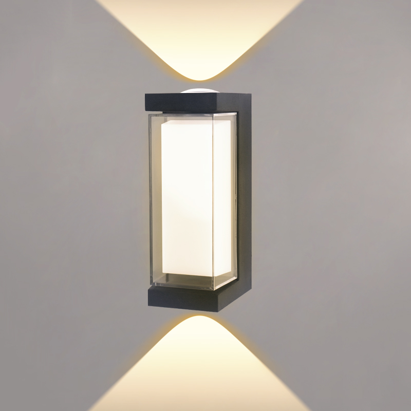Luz Led moderna de pared para exteriores, luces impermeables para porche, balcón, jardín, lámpara de pared interior, decoración del hogar: changeable