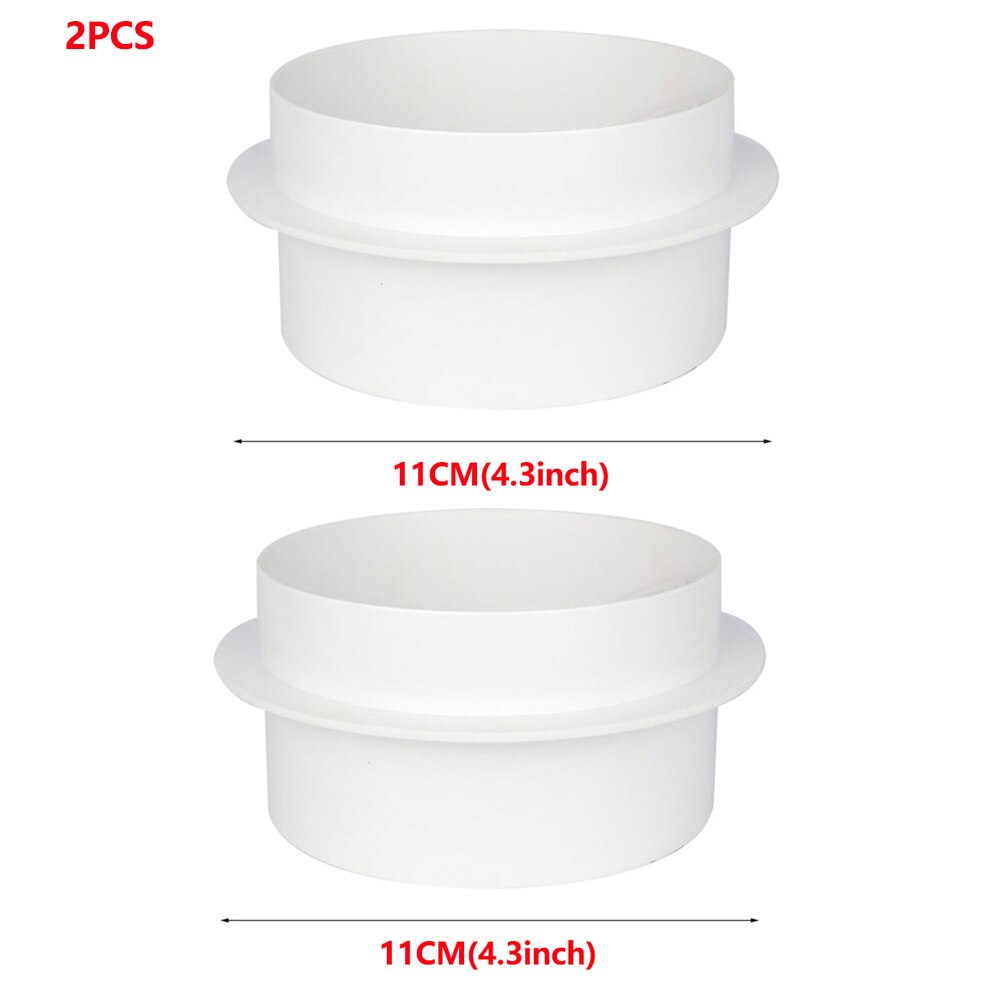 100mm 150mm Draft Blocker Damper Ventilation Check Valve Draught Back Shutter for Inline Ducting Kitchen Home Ventilation Grill: 2PCS-11cm