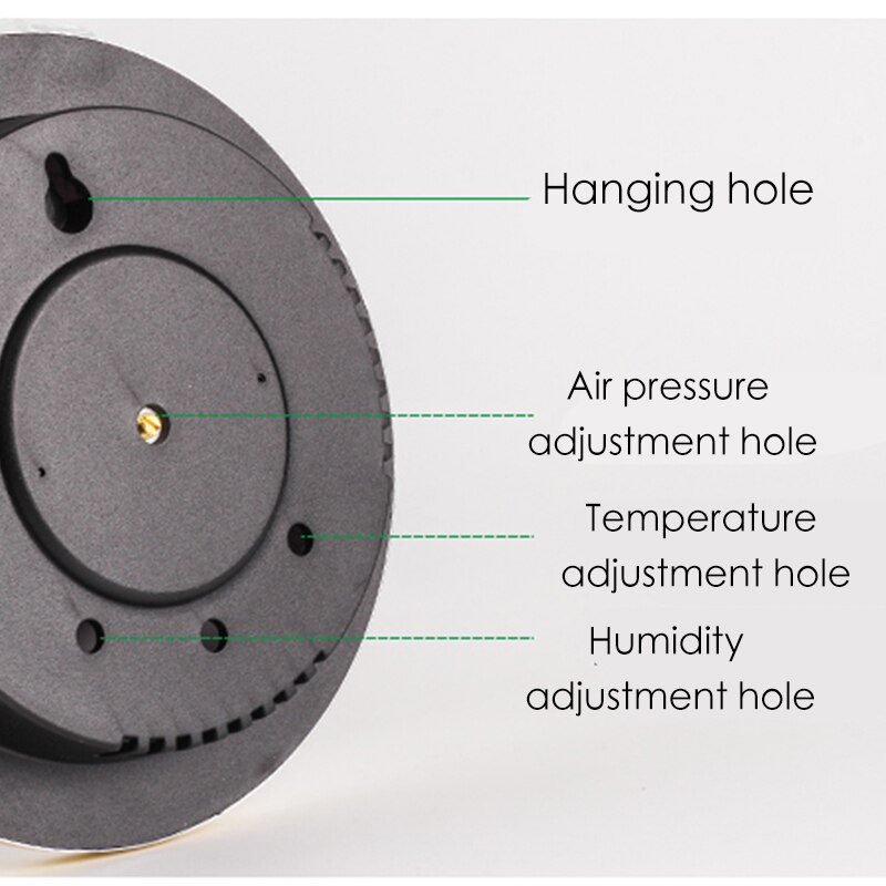 Termómetro higrómetro doméstico montado en la pared, medidor de presión de alta precisión, barómetro de instrumentos meteorológicos de aire