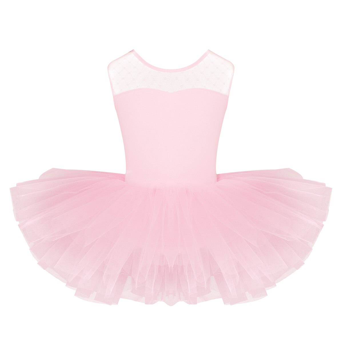 IIXPIN – robe de Ballet en maille extensible pour filles, tenue Tutu en forme de U au dos pour danse de Ballet, gymnastique, Leotard: Pink / 6