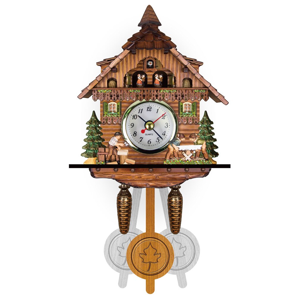 Luxury Cuckoo Wall Clock Vintage Silent Nordic Retro 3d Watches Clocks Wall Home Decor Home Living Room Decoration Ideas: CM009
