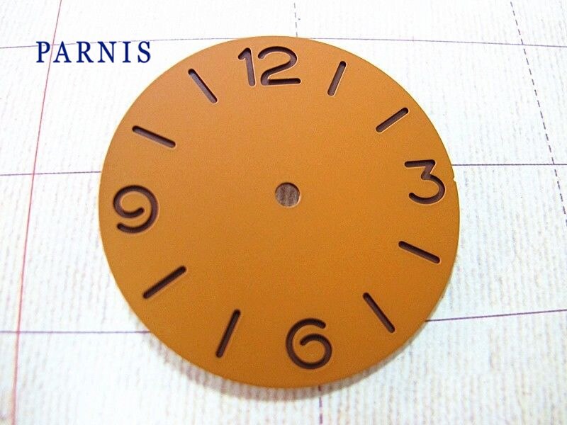 Horloge Accessoire Deel 38.9mm Horloge Wijzerplaat voor Parnis heren Mechanische Horloges Fit 6497, 6498 Goedkope Bulk: orange