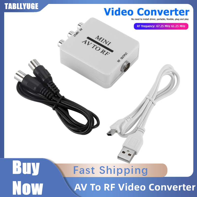 Mini Av Rf Rca Adapter Av Rf Converter Rca Av/Cvsb... – Vicedeal
