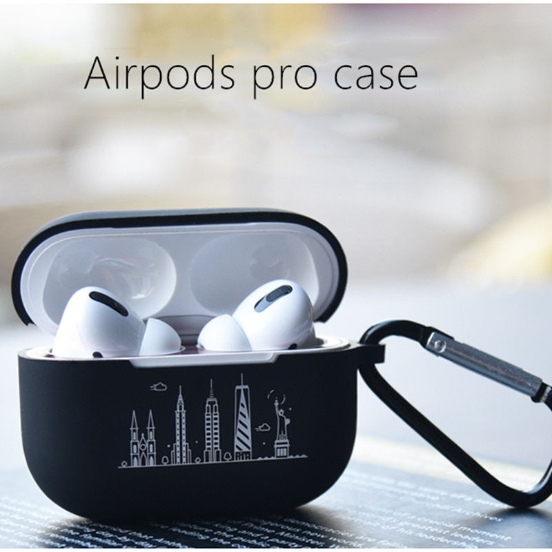 Hoesje voor airpods pro hoesje beschermhoes zachte siliconen kleurenprint patroon anti-verlies apple airpod hoesje hoesje headset hoesjes