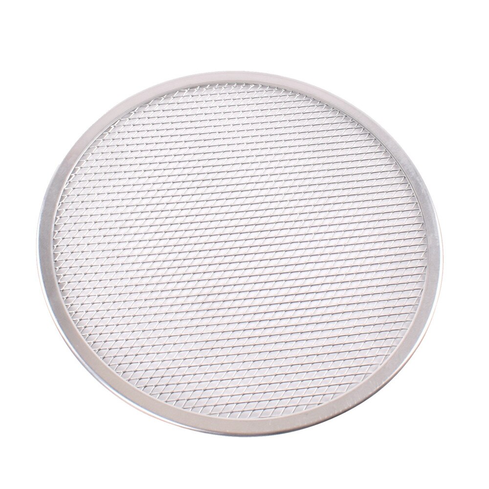 6/7/8/9/10/11/12inch Seamless Aluminum Pizza Screen Commercial Grade Pizza Pan Kitchen Tool