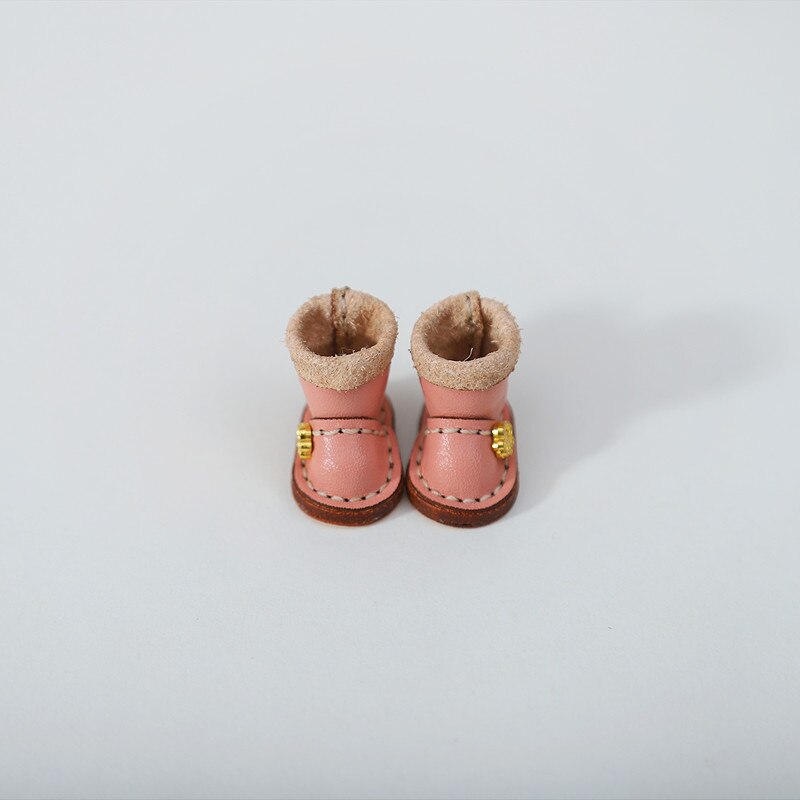 1/12bjd Bjd Poupée Chaussures Haut de gamme À La Main En Cuir De Vachette bottes Chaussures Pour Obitsu 11 OB11 Taille CGC Poupée 11cm Body9: B (7)