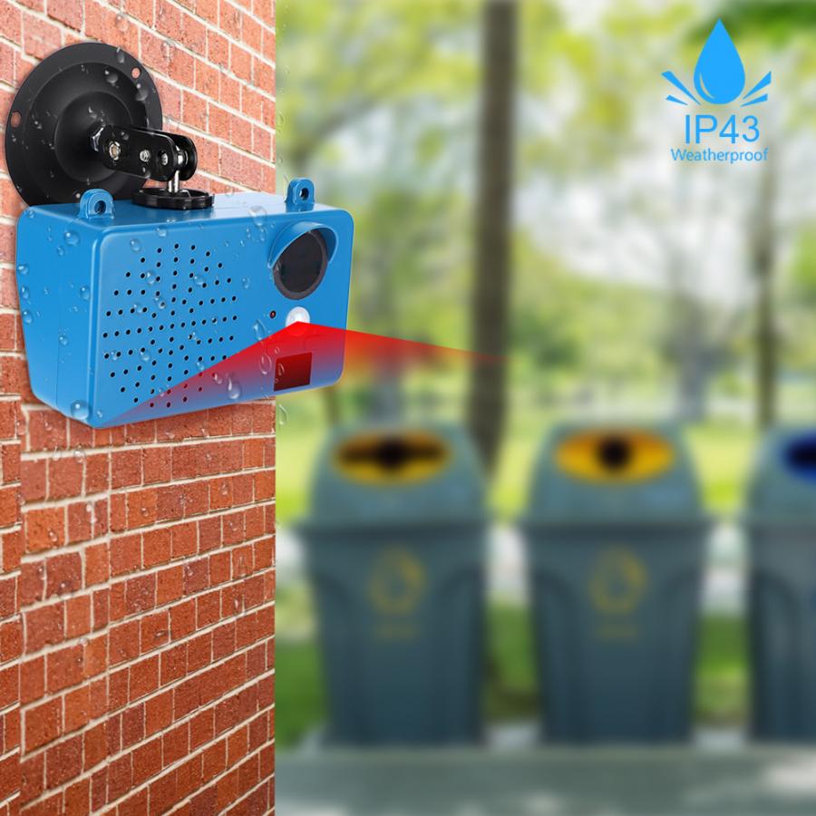 Voice Prompter Warning Waterproof Infrared Body Sensor for Construction Site Shop Entrance Trash Classification Infrared Body
