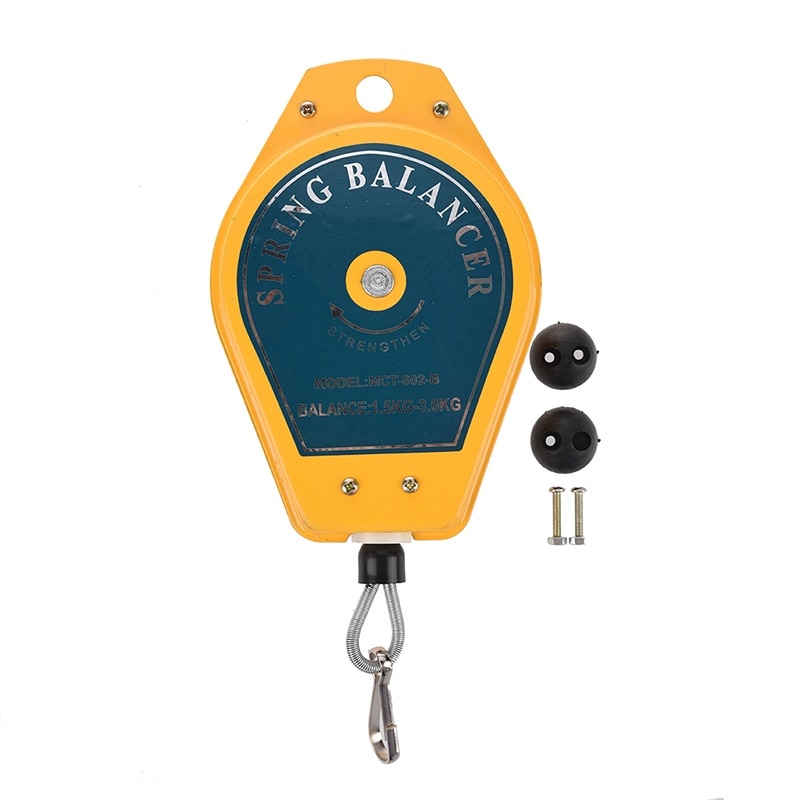 Molla di Bilanciamento a scomparsa Cacciavite Appeso Chiave di Coppia di Gancio Filo di Acciaio Corda di Misura Strumento di Supporto Ergonomico bilancia Scatola
