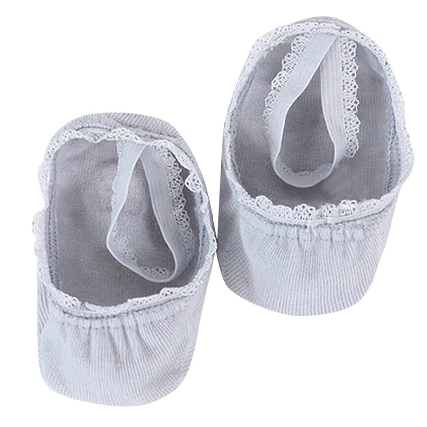 Socks Baby Born Infant Newborn Baby Girl Kids Socks Soft Lace Inside Solid Ankle Socks Baby Socks 1-8T: Gray / M