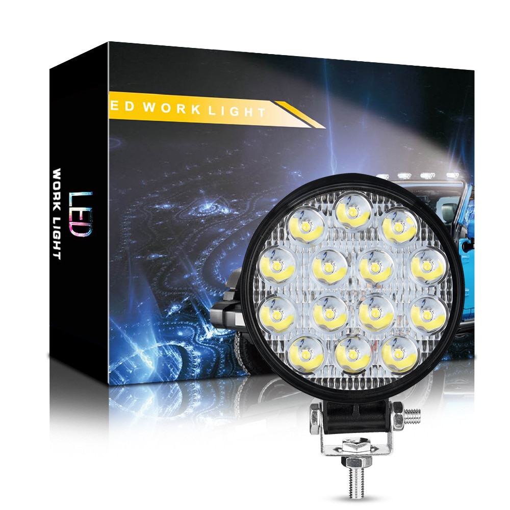 Verlichting Ronde Grote Mini 14 Licht 42W Auto Led Extra Licht Techniek Spotlight Koplamp
