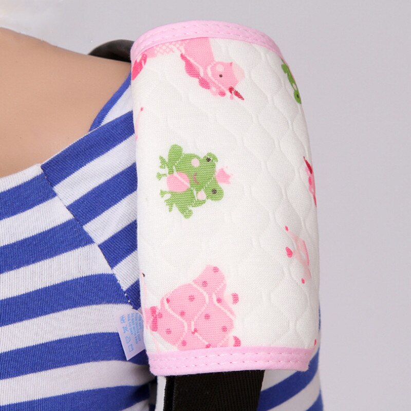 Portátil de combinación de algodón para bebé dentición Pad/seguridad cojín de succión/baba cintas de toalla dedicado portador Saliva al aire libre Accesorios