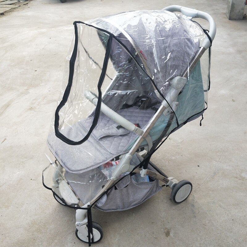Universal barnevogn regnslag vogn vindtæt betræk baby vogn paraply bil regnslag varmt betræk børne bil regnfrakke: M-med ovenlys
