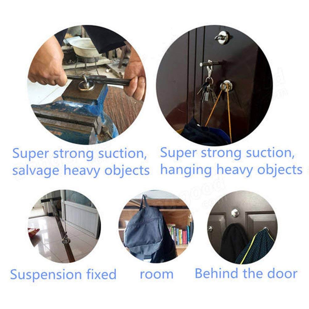 1Pc Strong Neodymium Magnet Round Pulling Force River Fishing Magnetic Eyebolt BV789