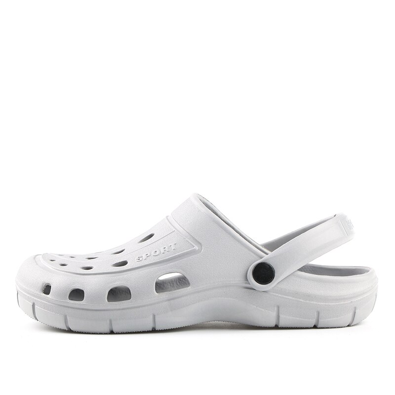 Sabots homme sandale pantoufles chaussures de jardin antidérapant été chaussures d'eau sans lacet pour plage piscine salle de bain léger respirant