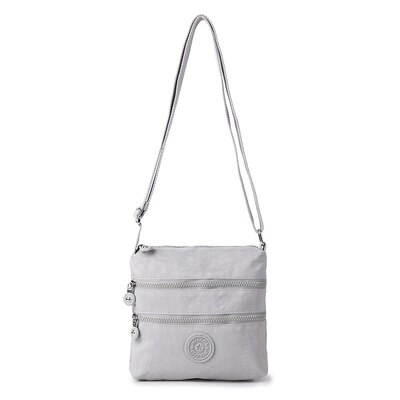 KEDANISON sacs de messager trois poches grande capacité femme sac à bandoulière: Gris