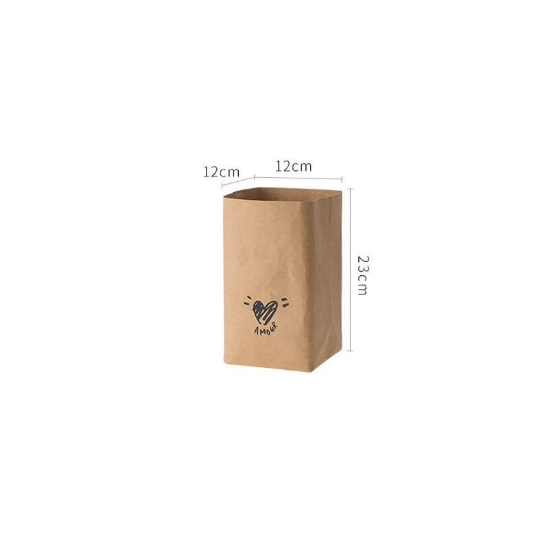 Sac en papier Kraft lavable, sacs de légumes, sac de produits, sac de rangement de légumes réutilisable, sac de rangement de fruits et légumes de cuisine: M primary color