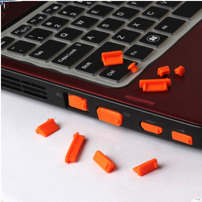 13 Stks/set Siliconen Anti Dust Plug Cover Stopper Stof Plug Laptop Stofdicht Usb Stof Plug Computer Accessoires Voor Vele Modellen: Orange