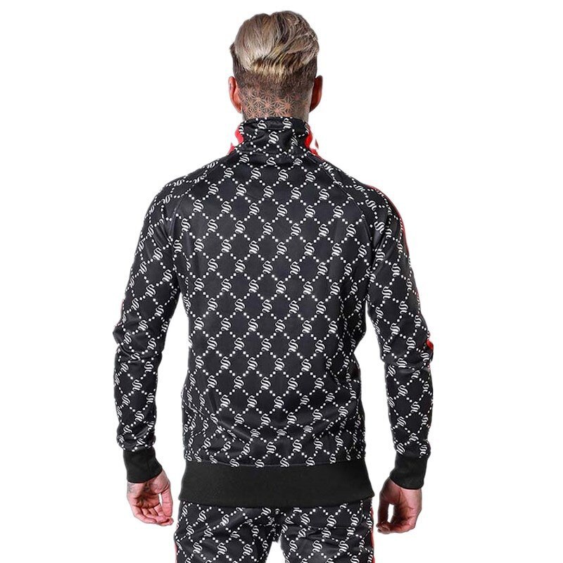 Brand Trainingspak Fitness Pakken Herfst Mannen Lange Mouwen Running Jas + Broek Mannen Sets Sportscholen Bodybuilding Sportkleding Pak