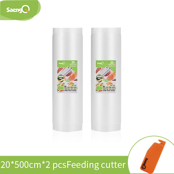 saengQ 5 Rolls/Lot Kitchen Bags For Vacuum Sealer bags Food Vacuum Bag Storage Vacuum Packaging Rolls 12/15/20/25/30cm*500cm